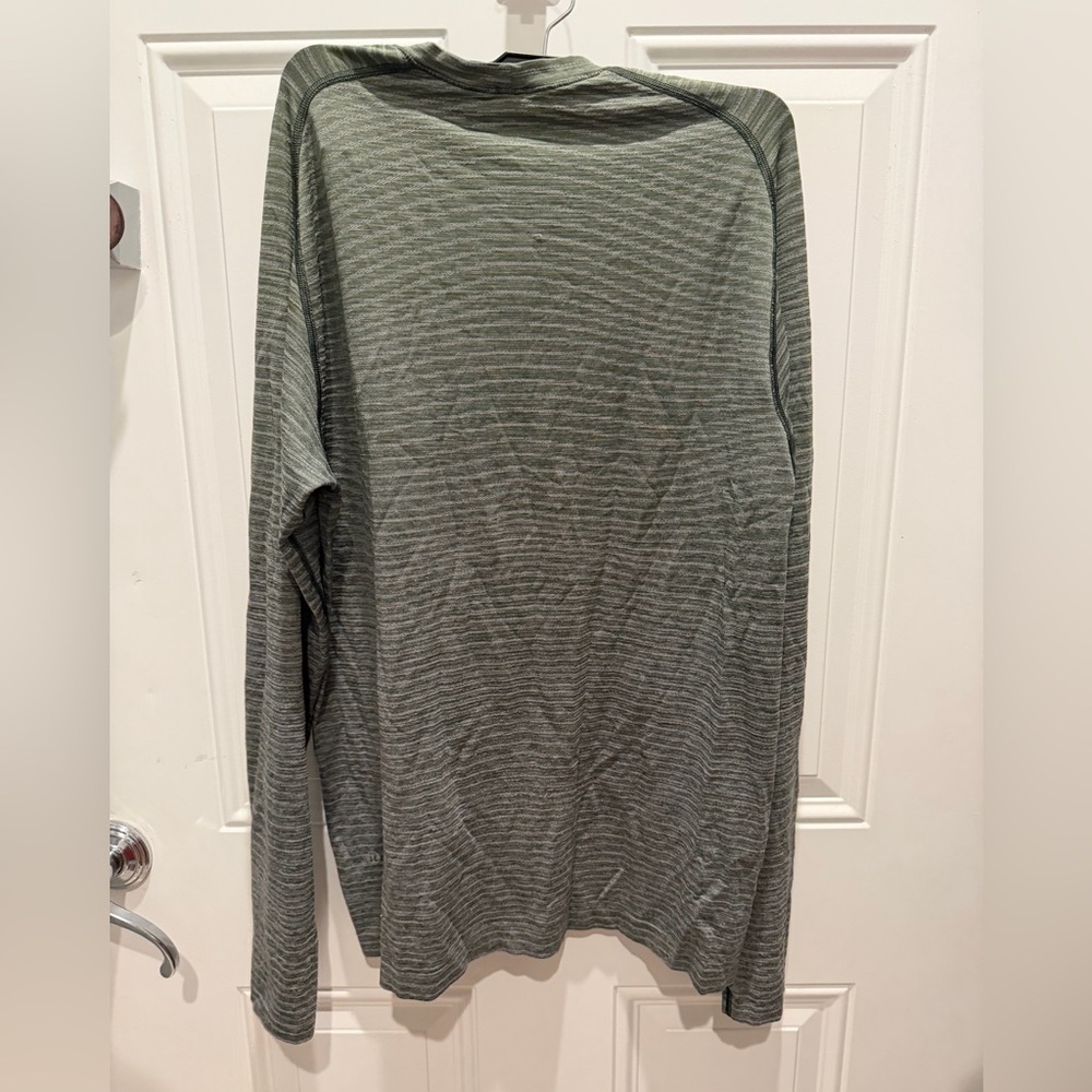 Lululemon Men's Metal Vent Tech Long Sleeve 2.0, Wave Fade Rosemary, Size M - Picture 3 of 4